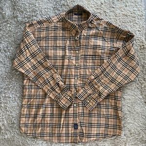 Men Burberry Nova long sleeve shirt